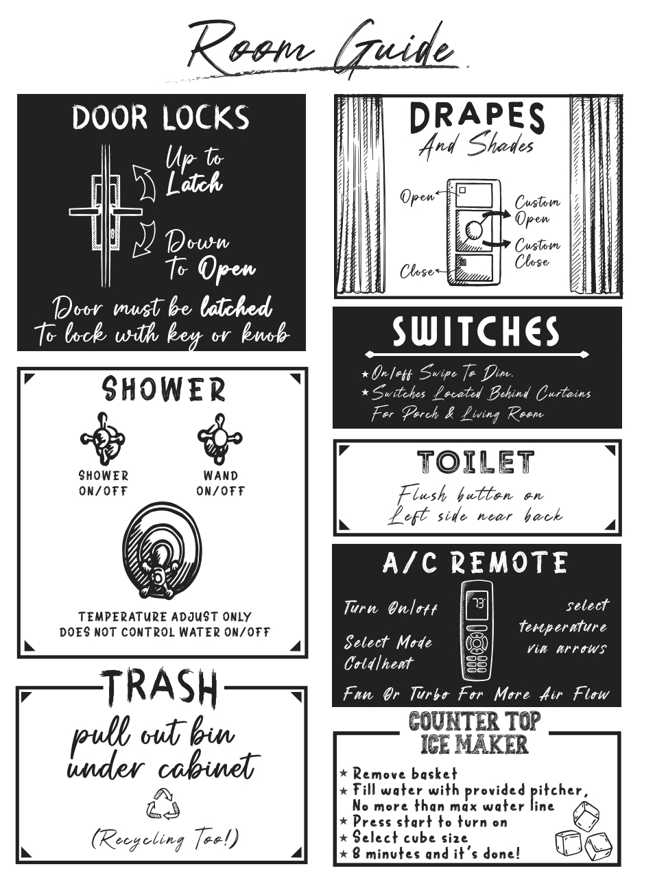 Cabin room guide