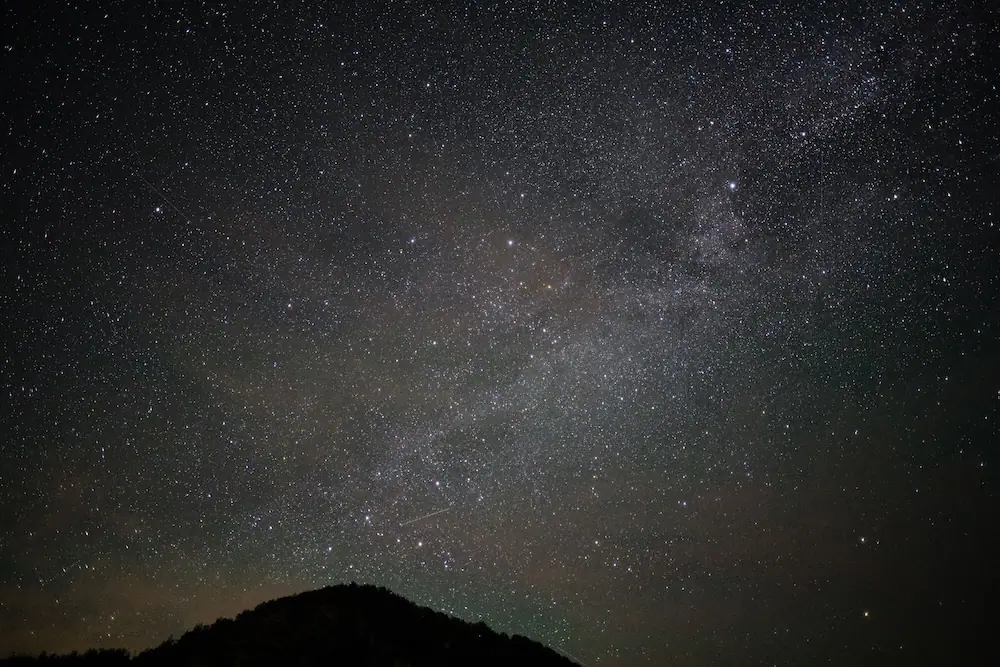 Stars over the red rocks at The Joy Sedona
